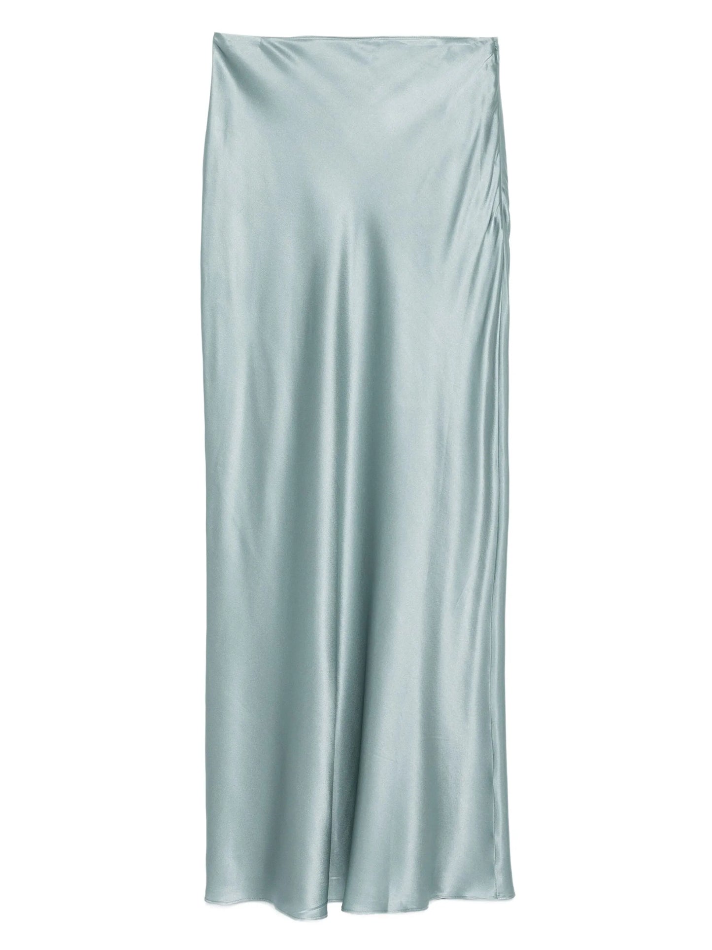 Chantel bias-cut satin maxi skirt