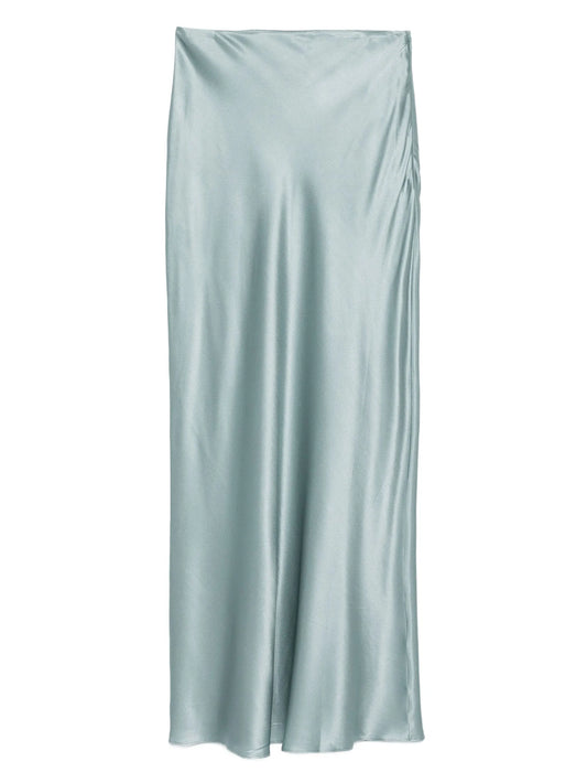 Chantel bias-cut satin maxi skirt