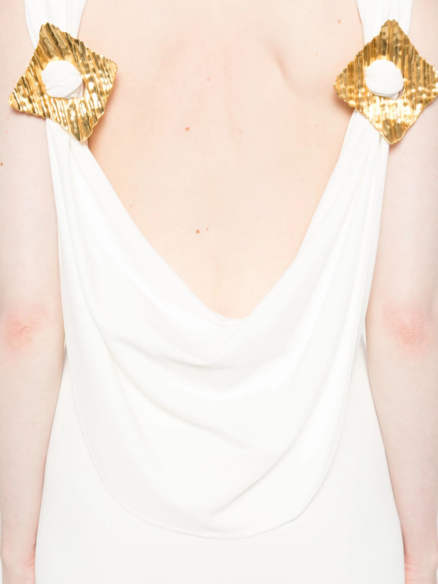 Deira sleeveless high-neck dress