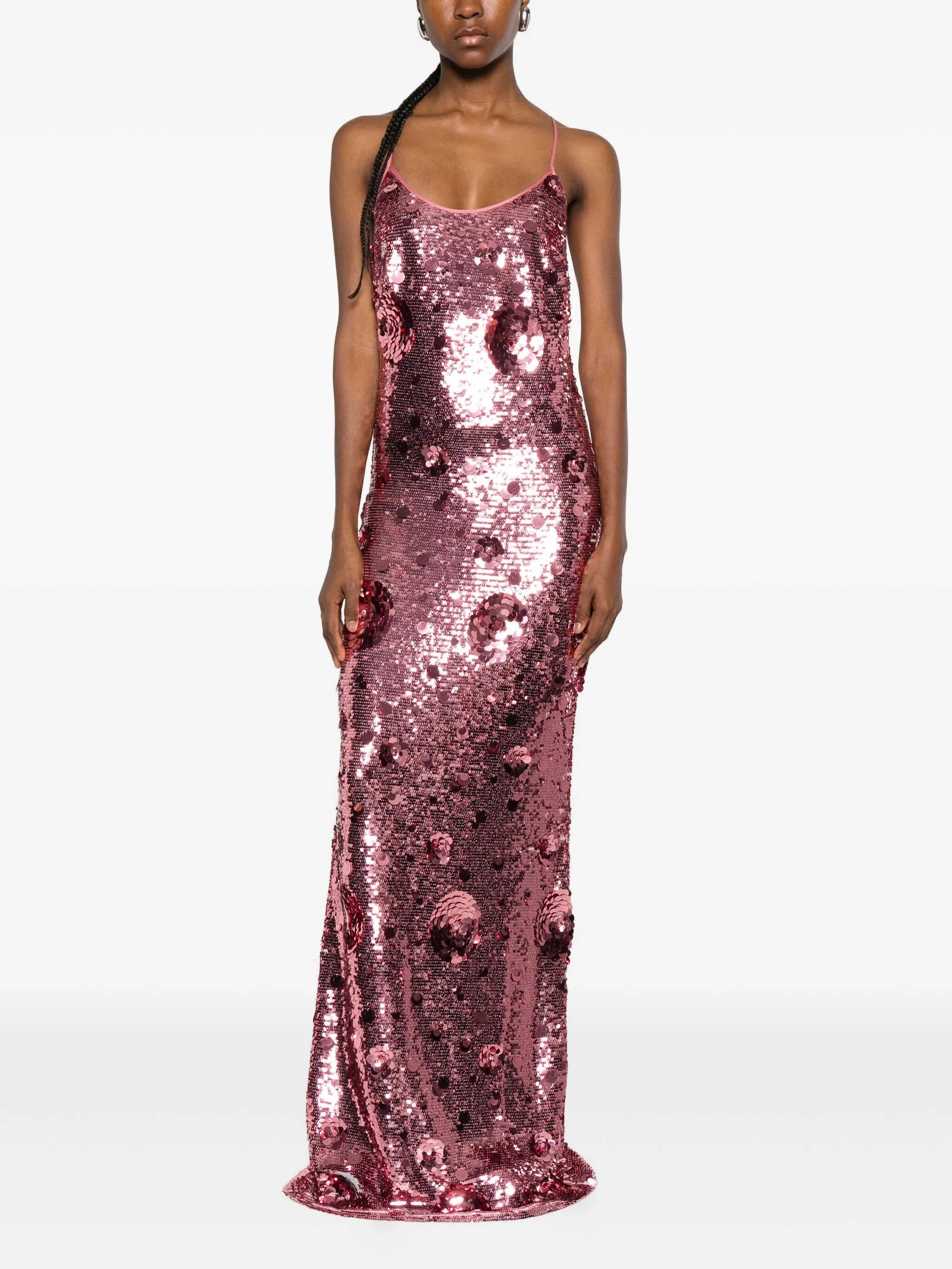 Isis sequined maxi dress