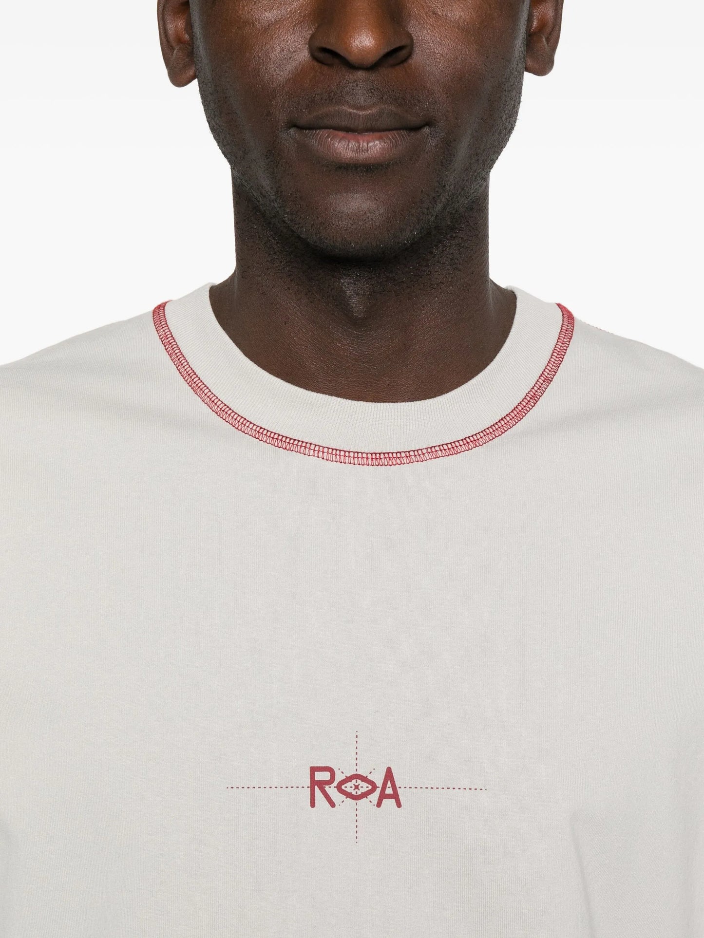 stitch-detail long-sleeve T-shirt