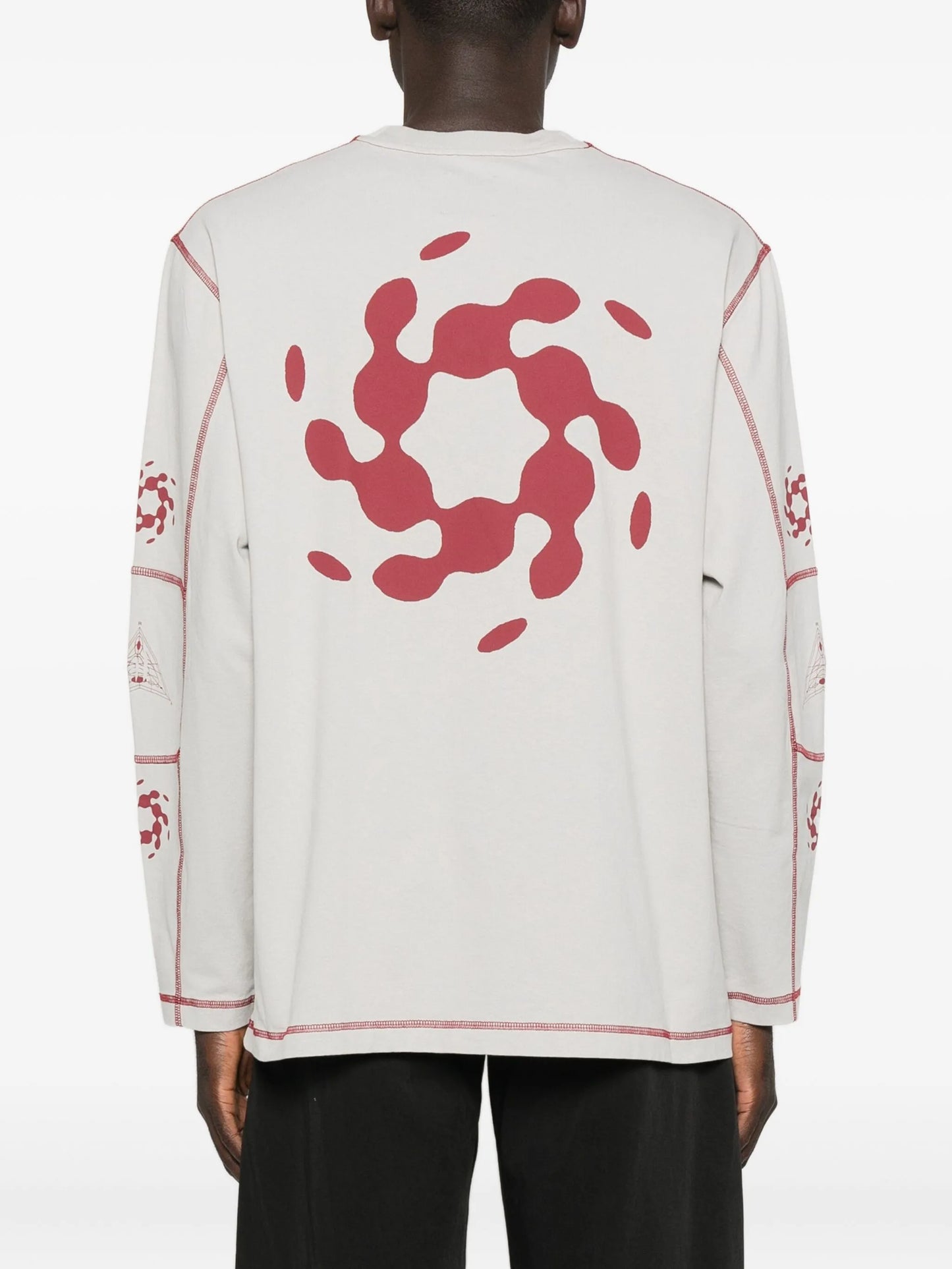stitch-detail long-sleeve T-shirt