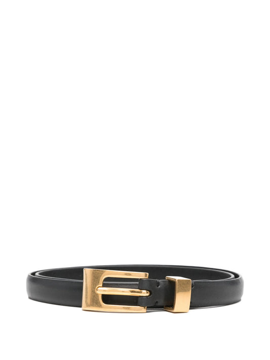 Downtown buckled leather belt