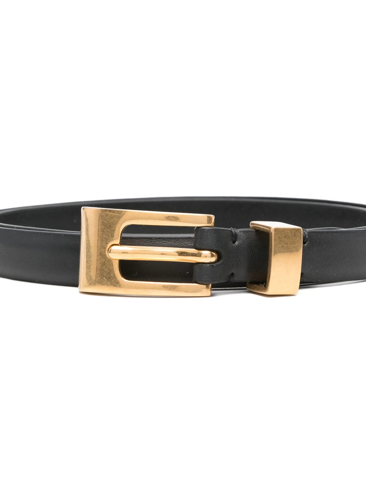 Downtown buckled leather belt
