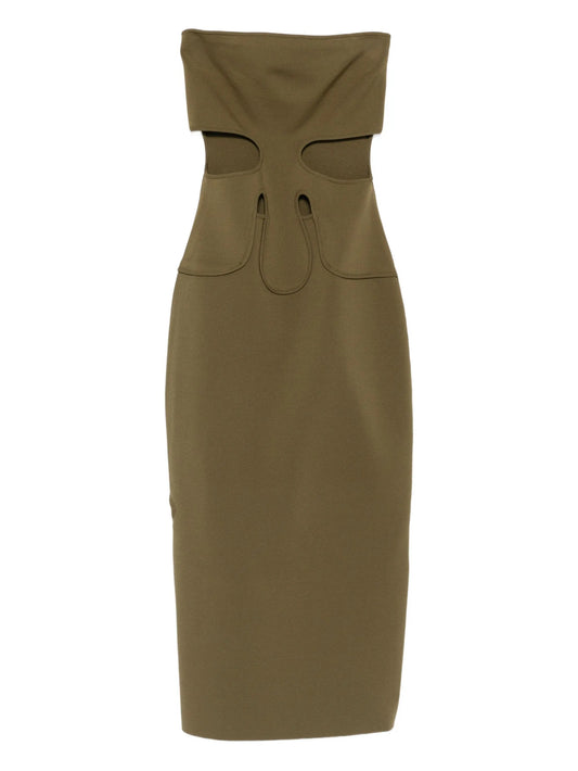 sleeveless midi dress