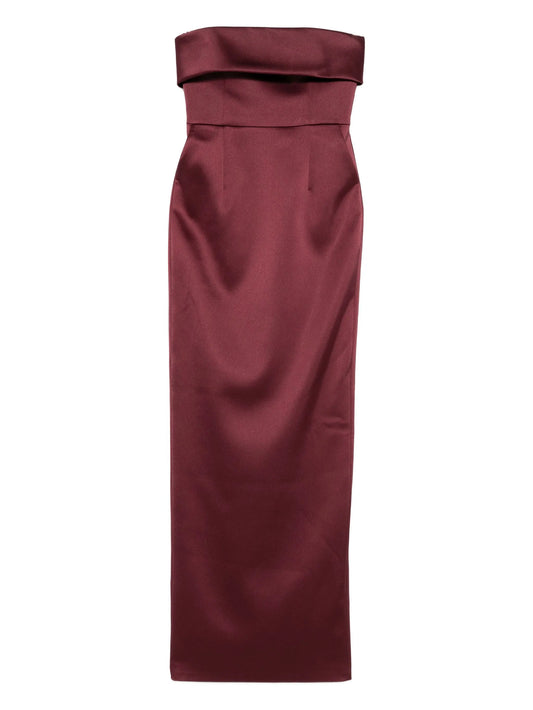 Rhea strapless midi dress