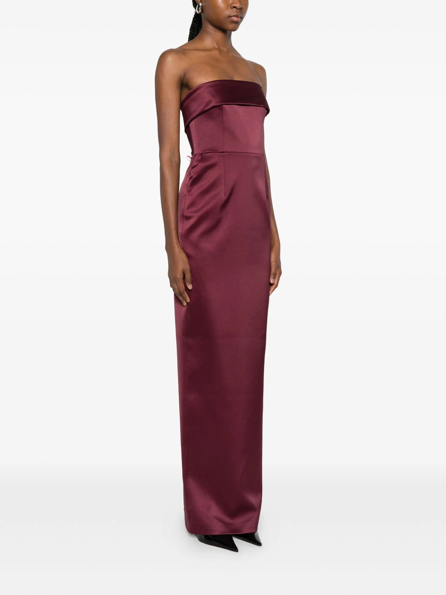 Rhea strapless midi dress