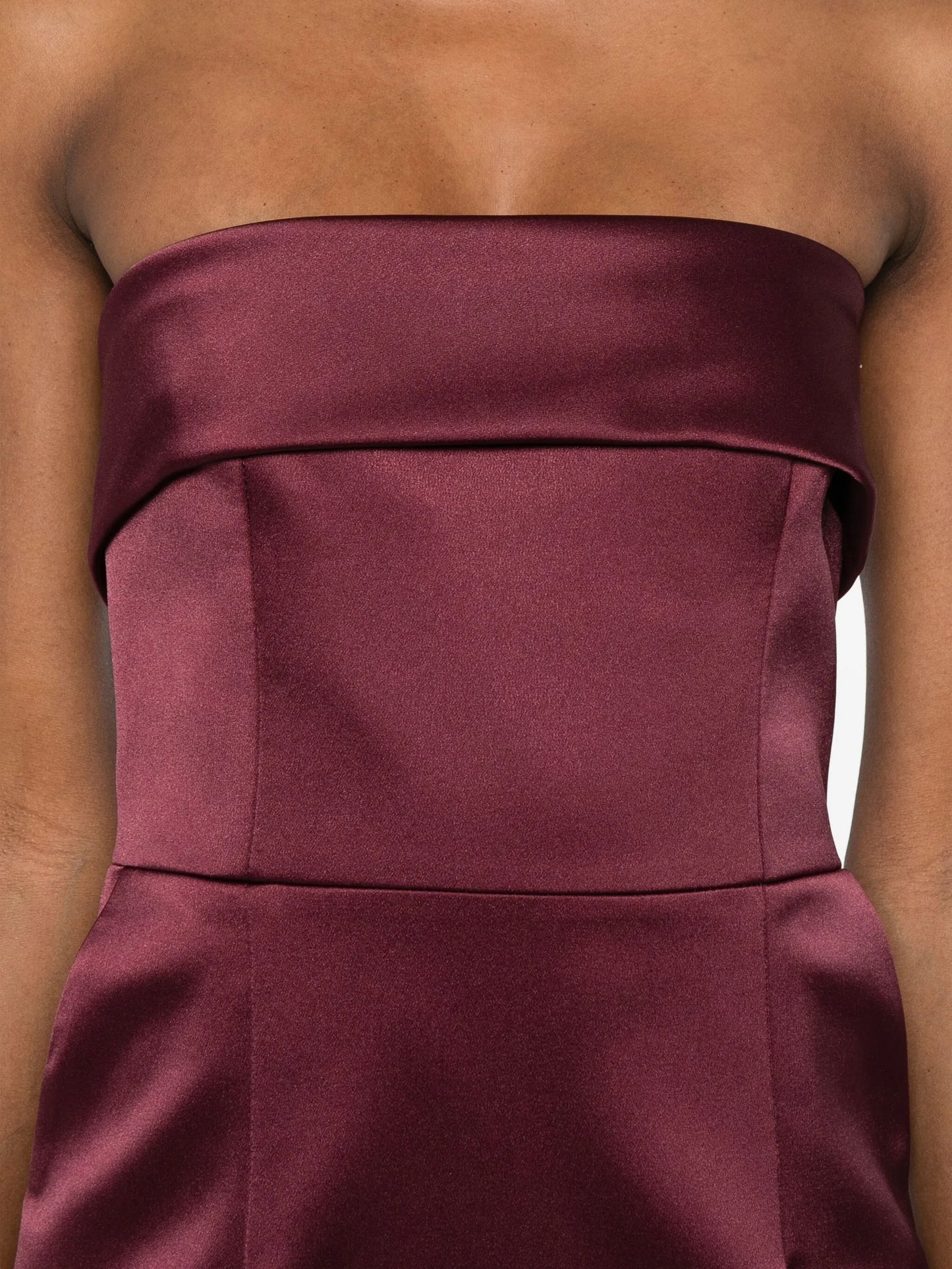 Rhea strapless midi dress