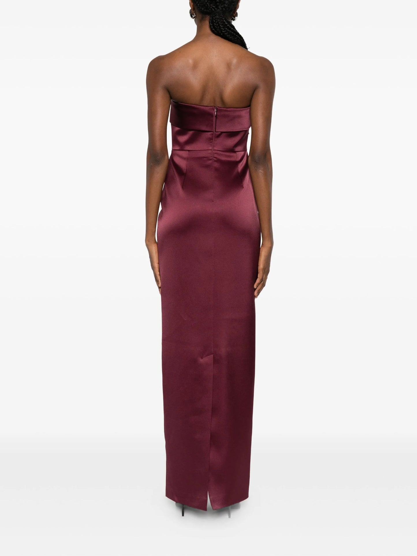 Rhea strapless midi dress
