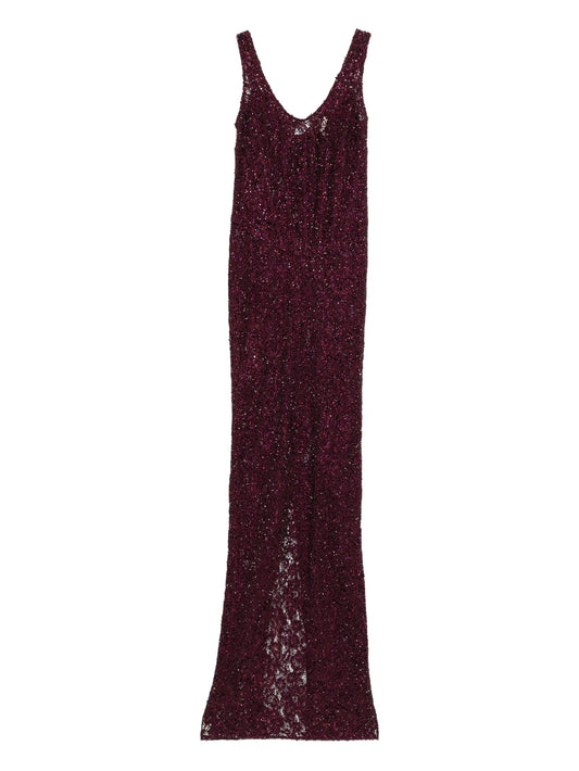 Aela sequin-embellished maxi dress