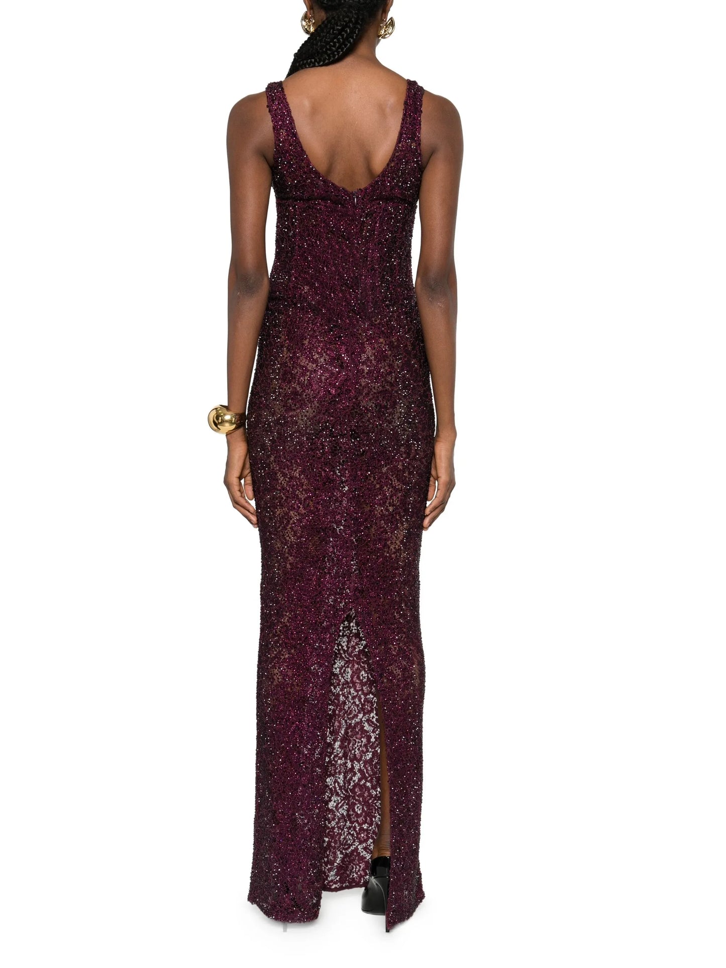 Aela sequin-embellished maxi dress