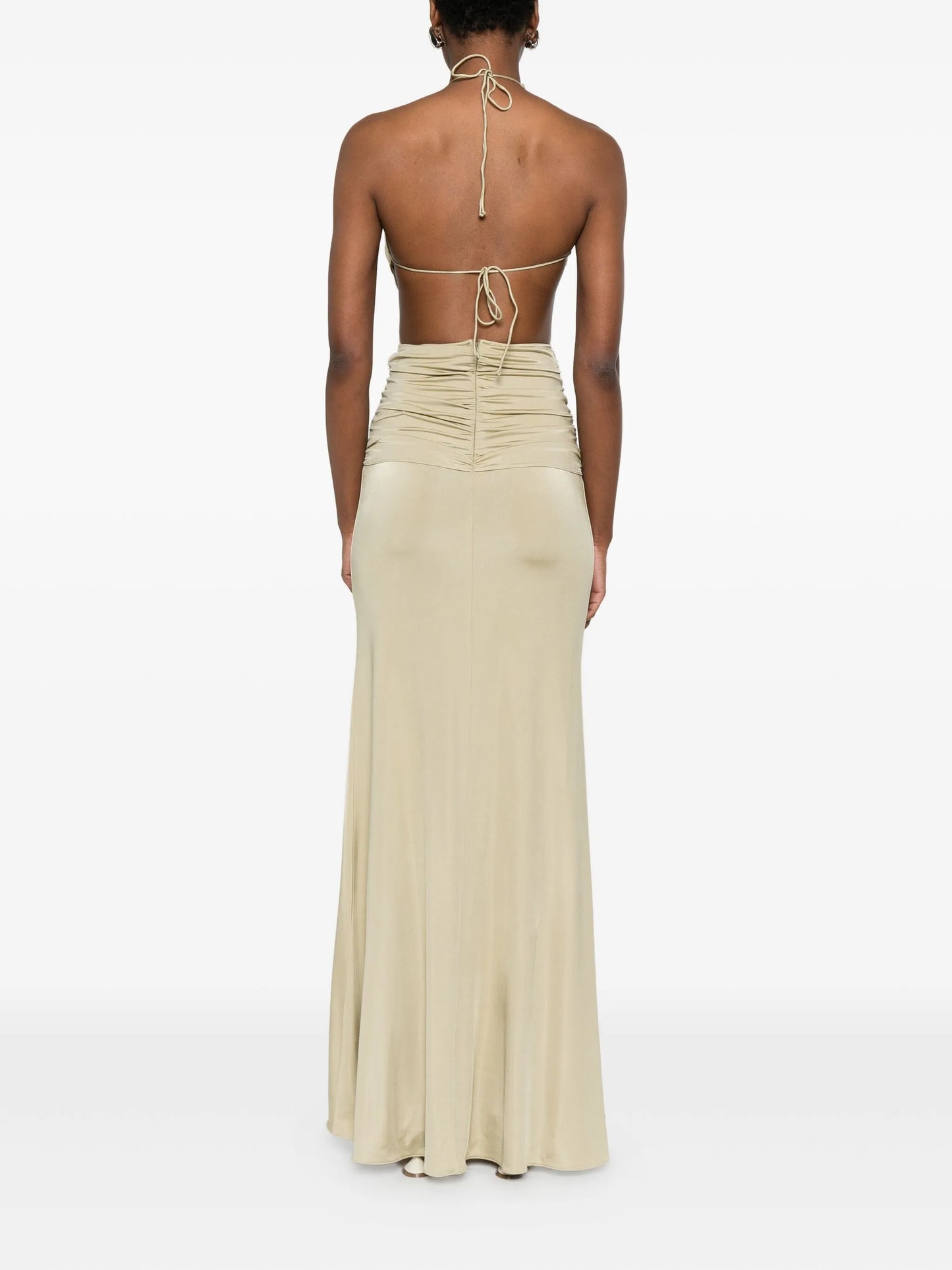 Euphorie gathered-detail gown