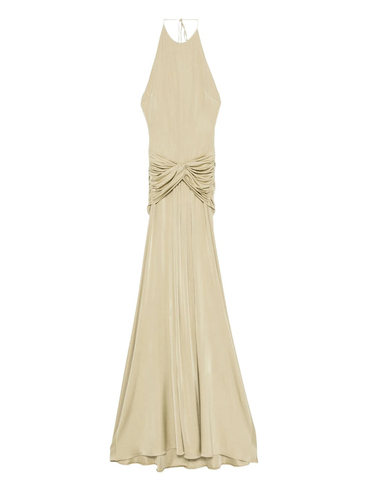 Euphorie gathered-detail gown