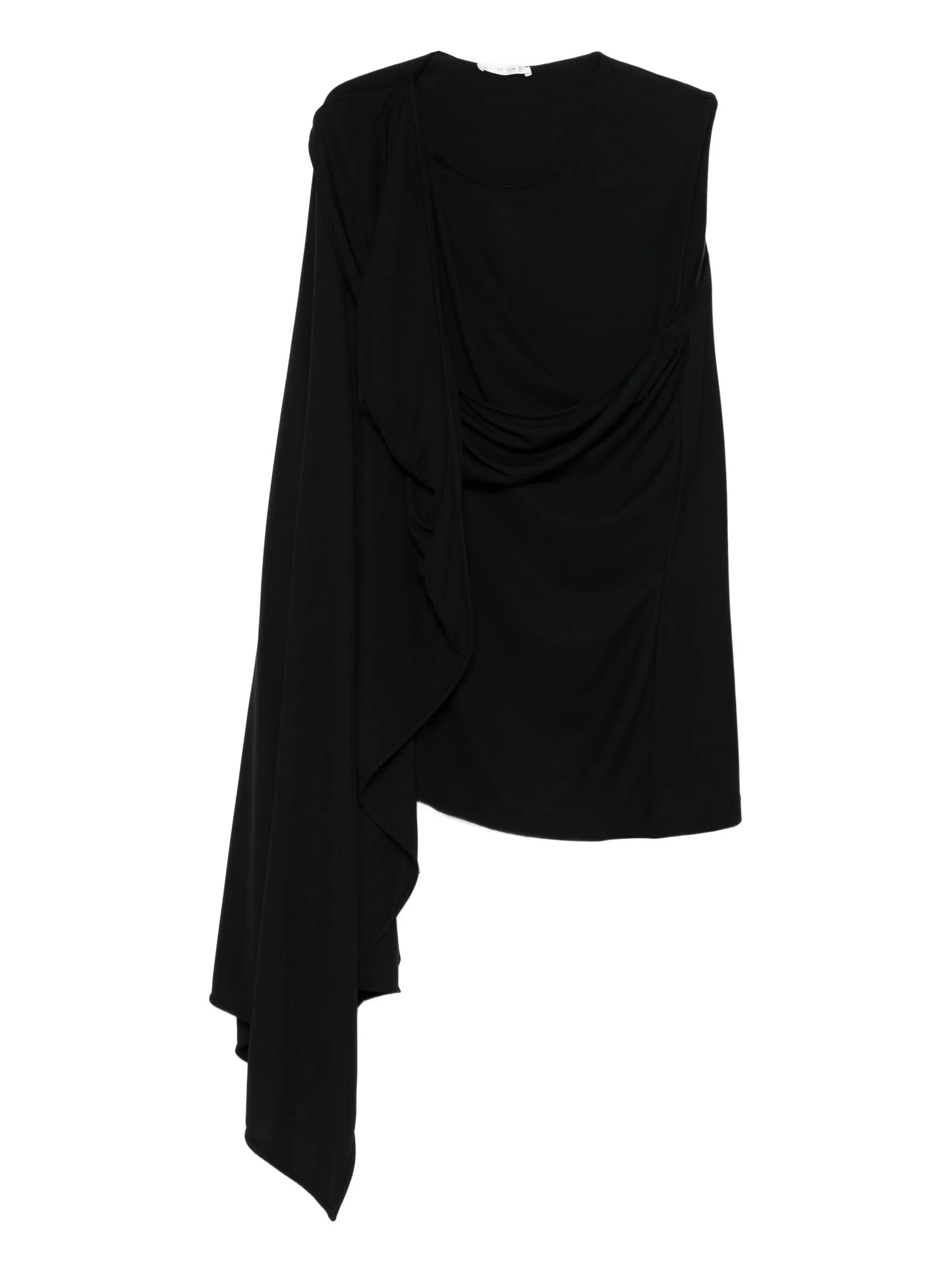 Isadra draped one-shoulder top