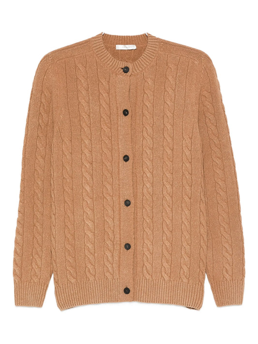 Loneke cable-knit cardigan