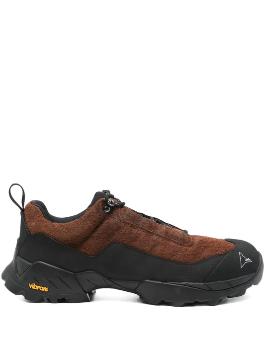 suede zip trainers