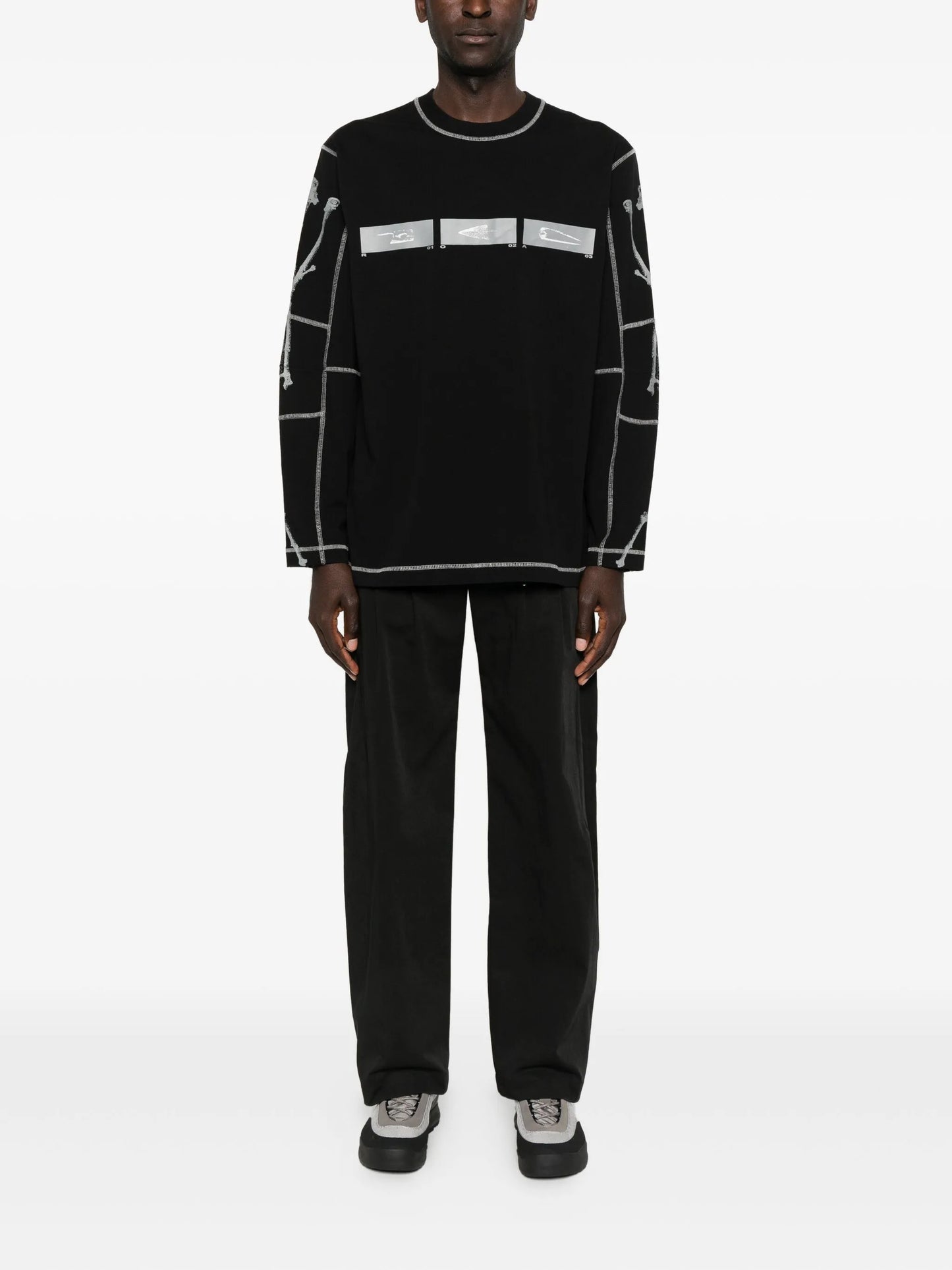 graphic-print long-sleeve T-shirt