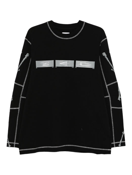 graphic-print long-sleeve T-shirt