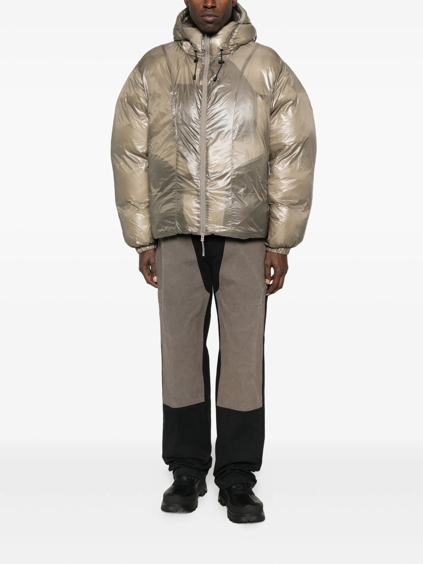 hooded shell jacket