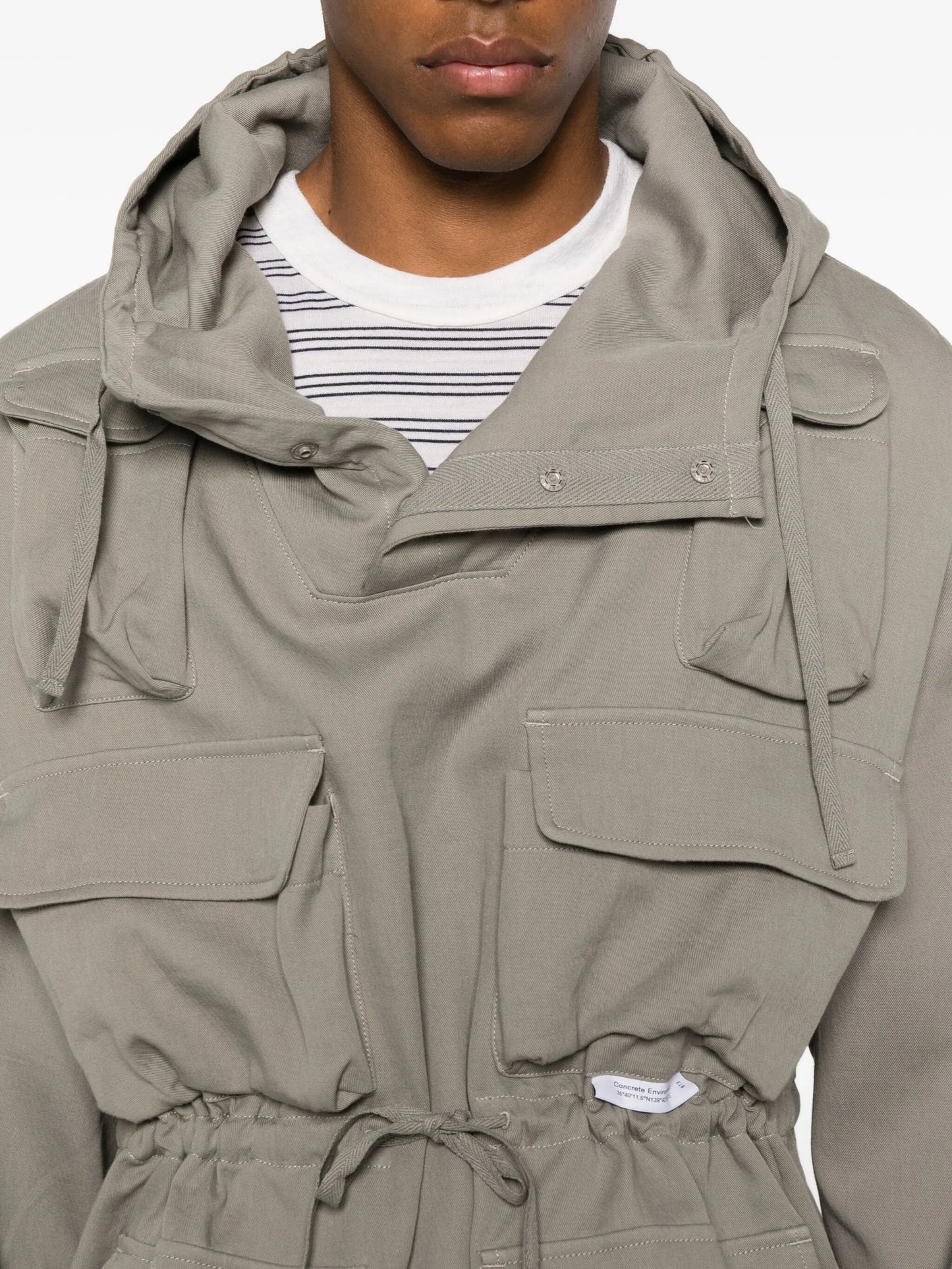 multi-pocket hoodie