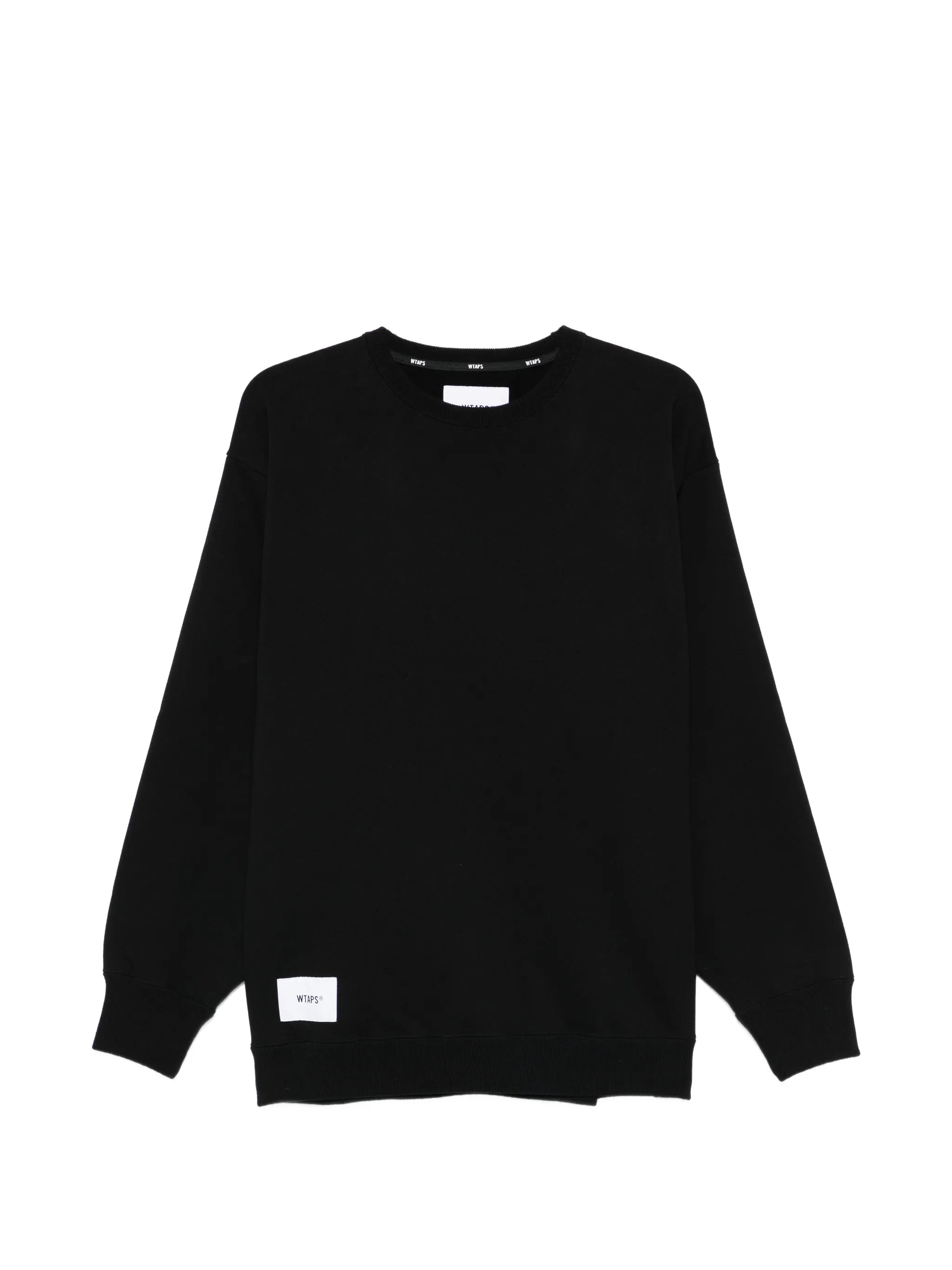 logo-patch crew-neck sweatshirt