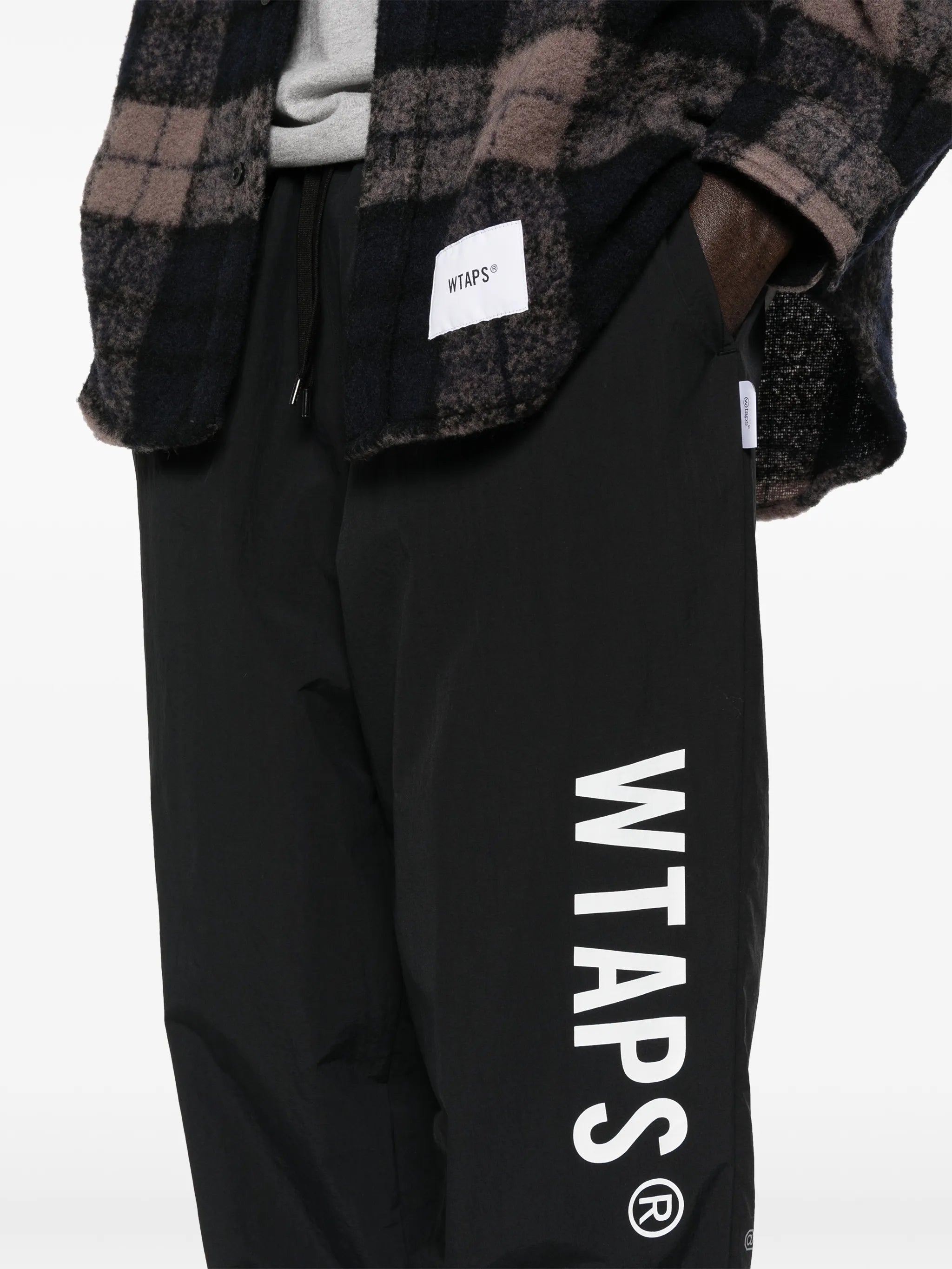 logo-print track trousers