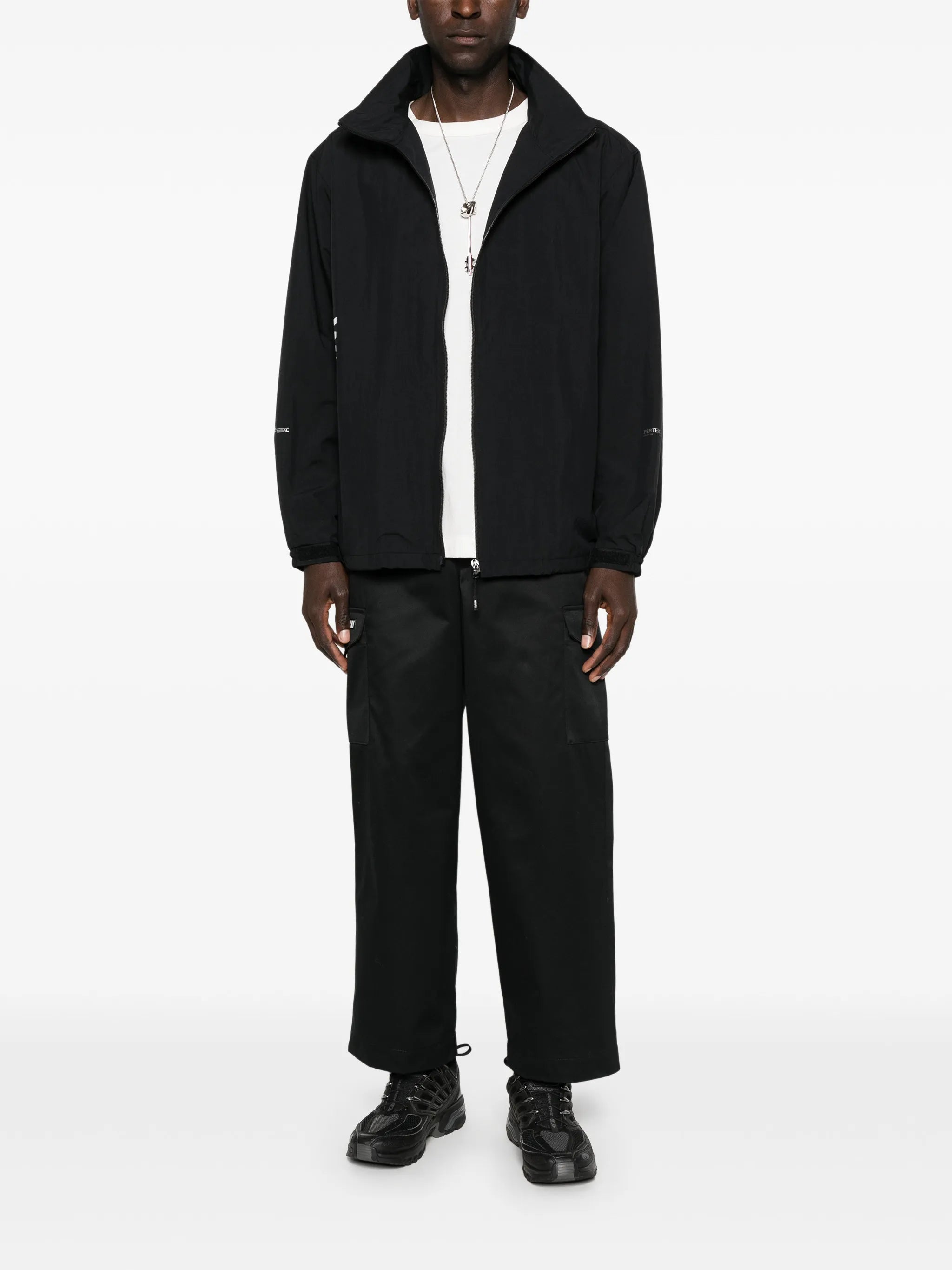 logo-print windbreaker