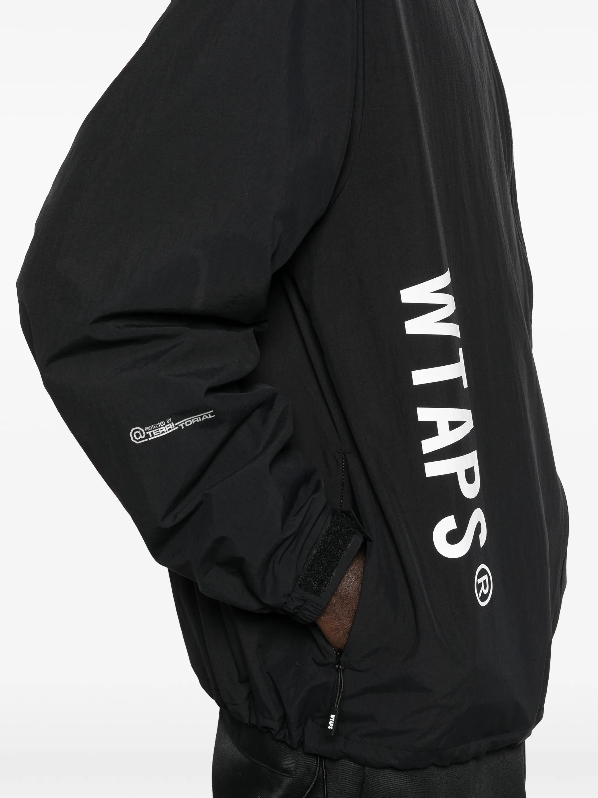 logo-print windbreaker