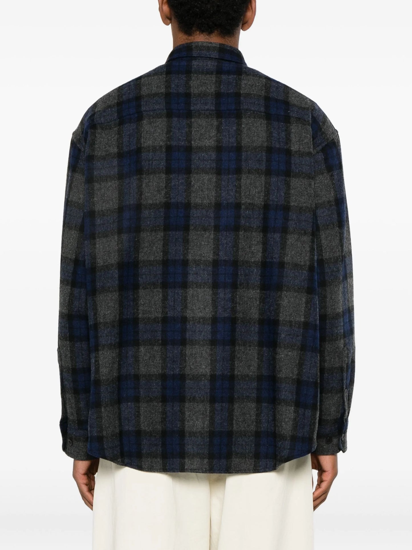 flannel buttoned shirt