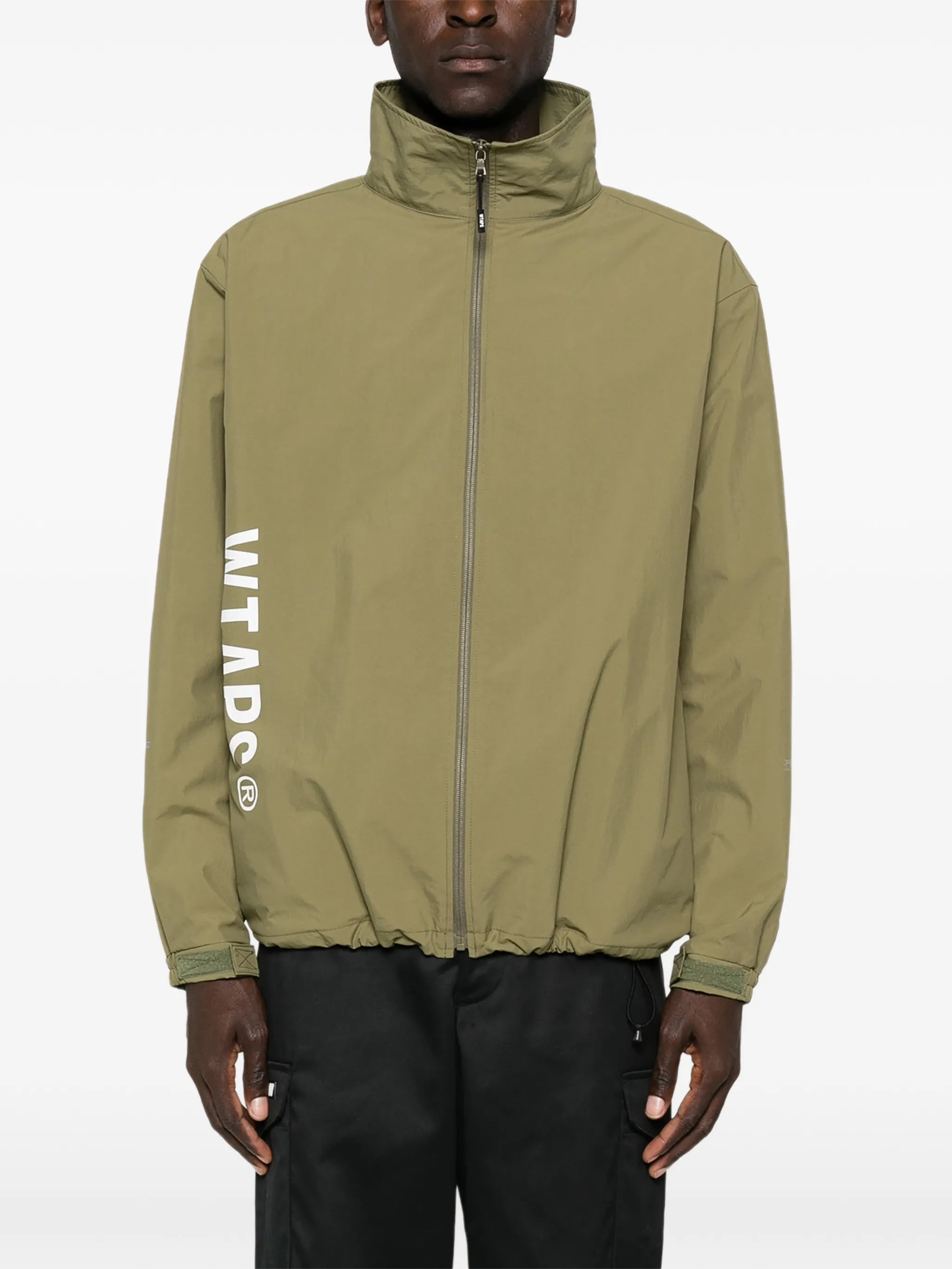 logo-print windbreaker