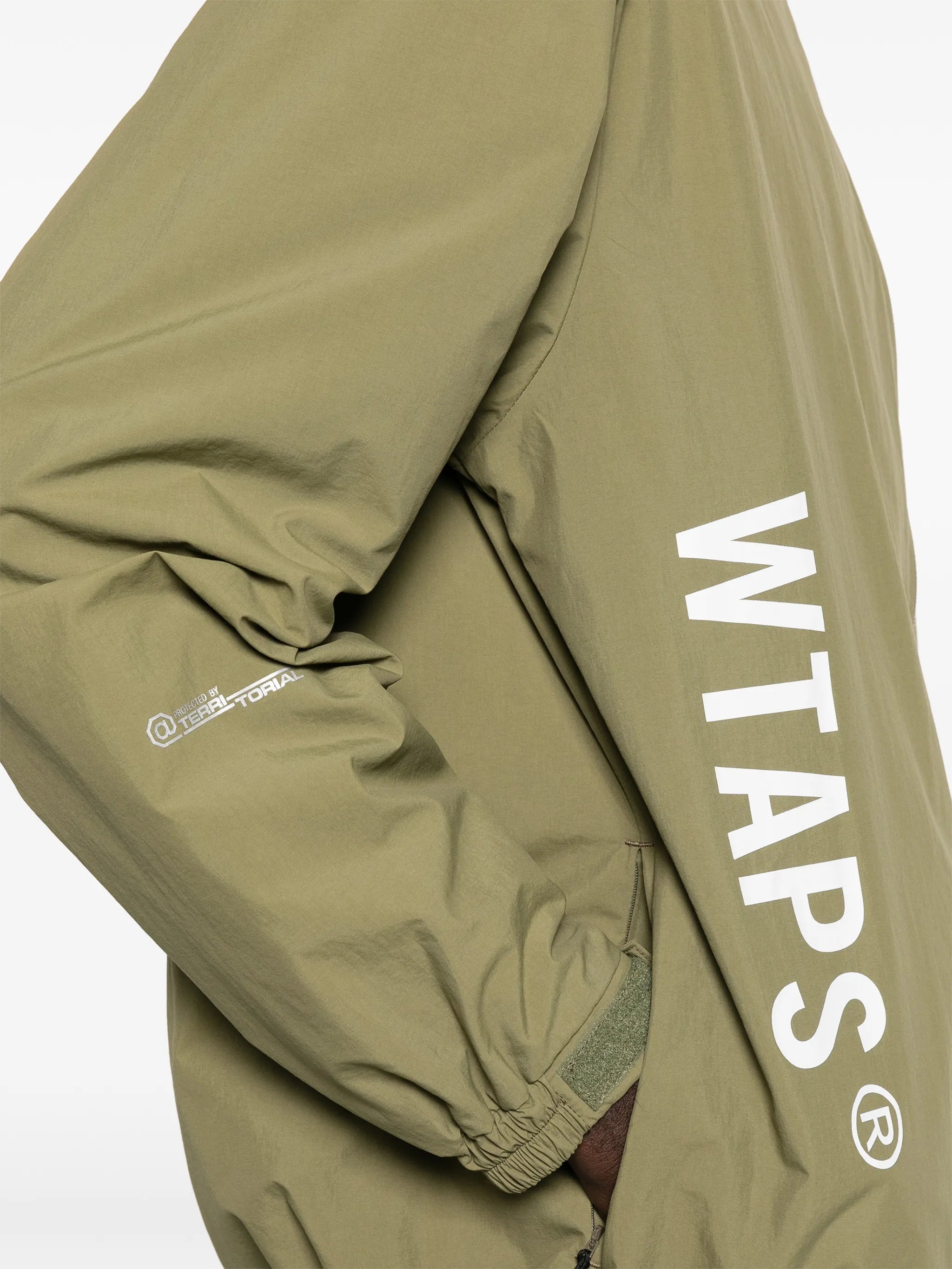 logo-print windbreaker