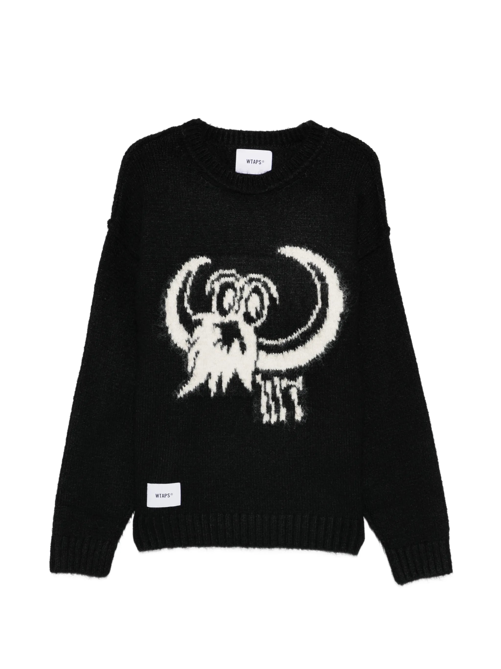 graphic crew-neck sweater