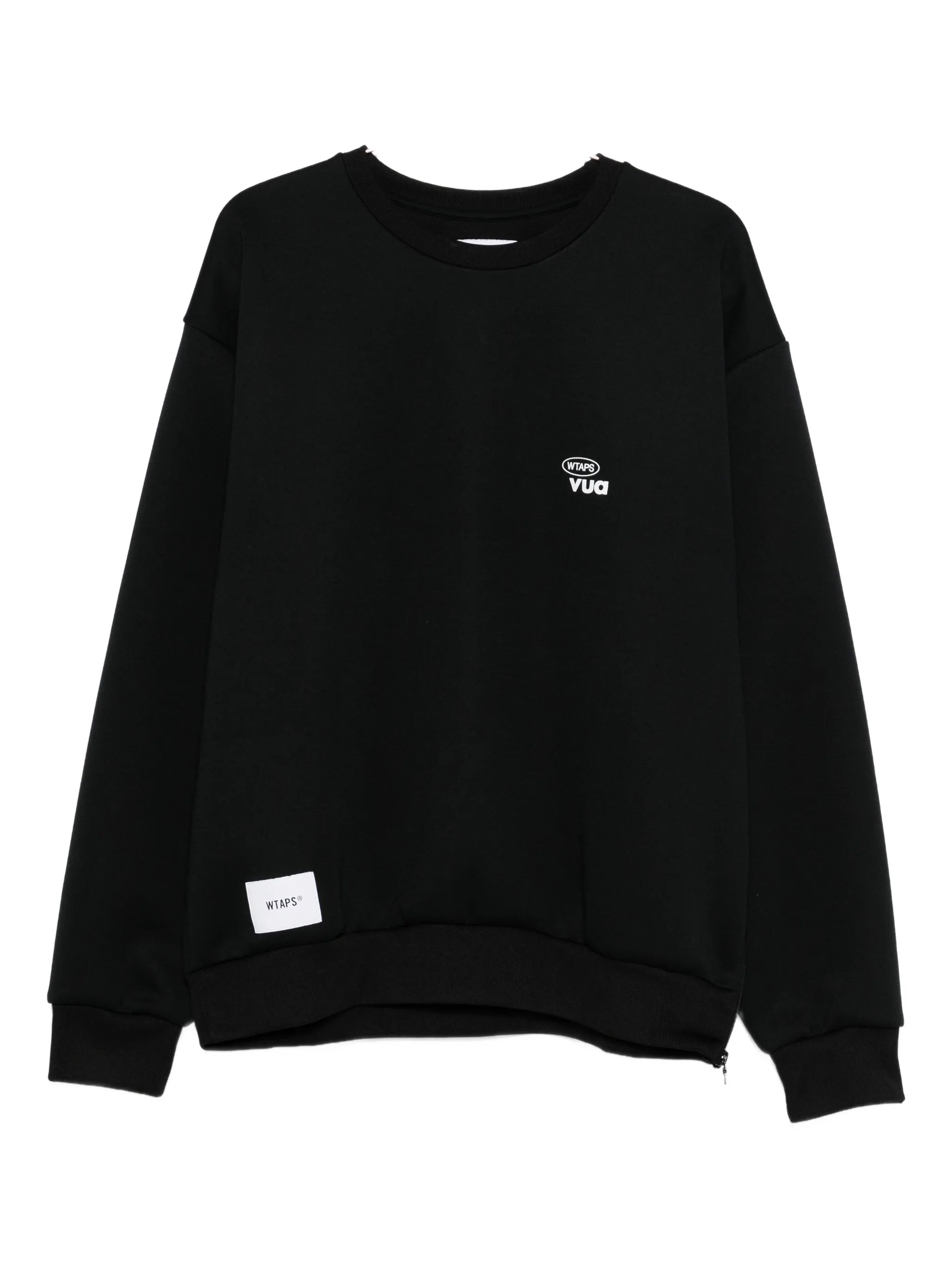 raised-logo sweatshirt