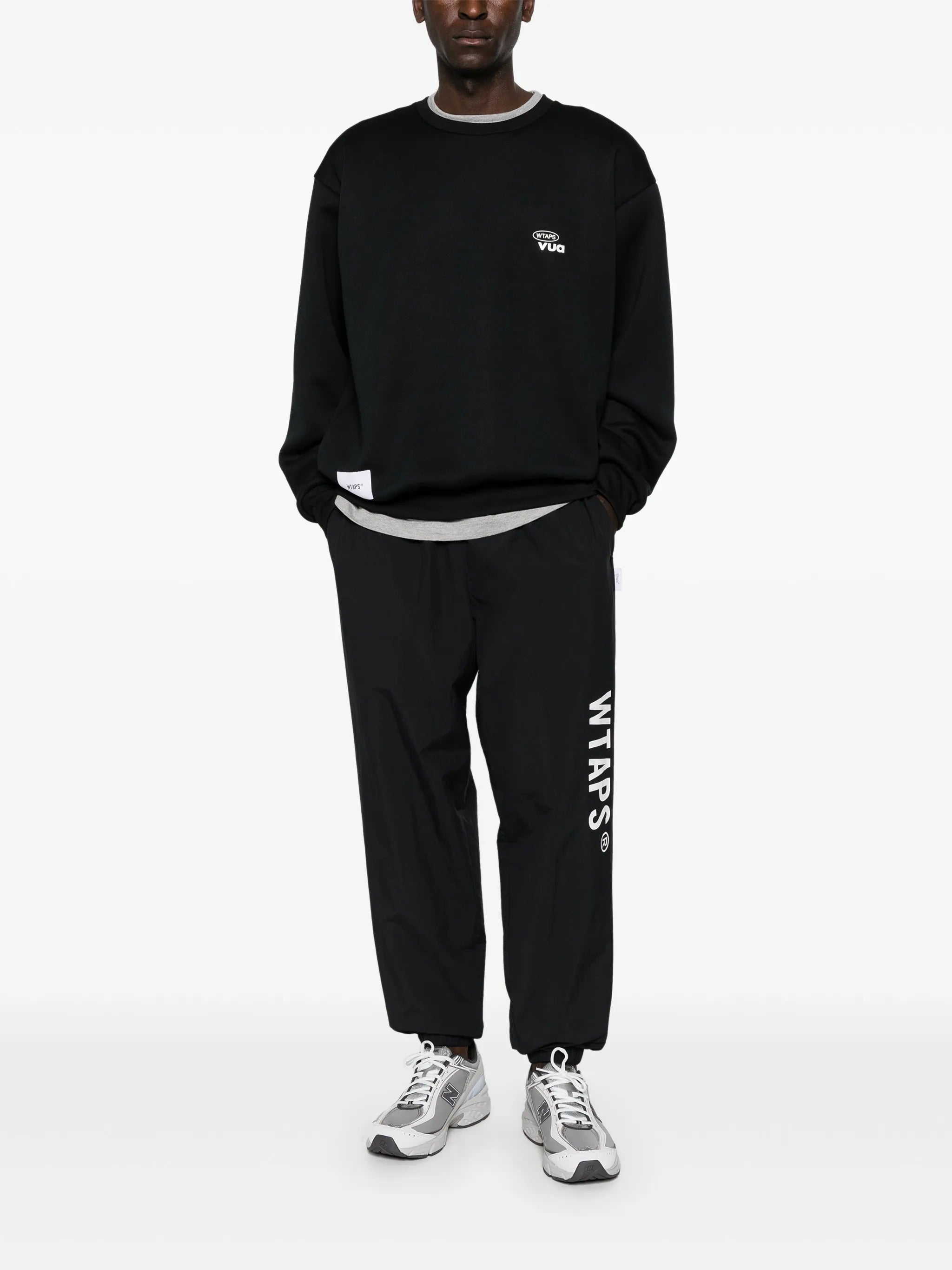 raised-logo sweatshirt