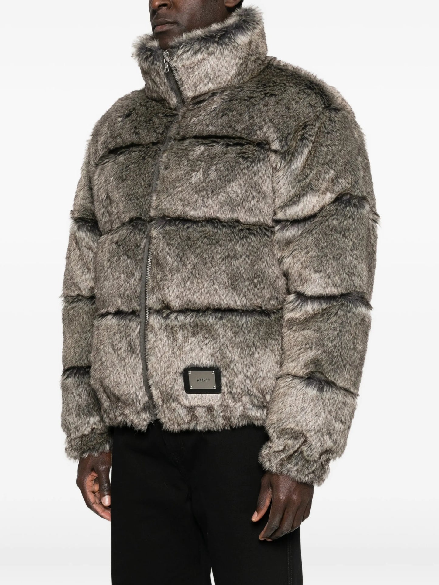 faux-fur bomber jacket