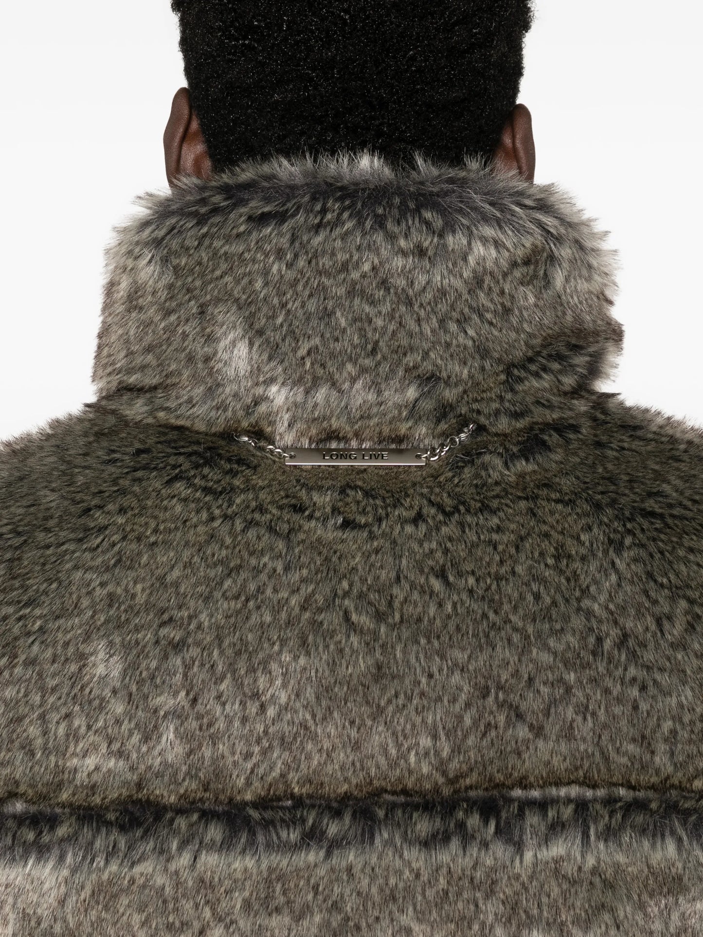 faux-fur bomber jacket