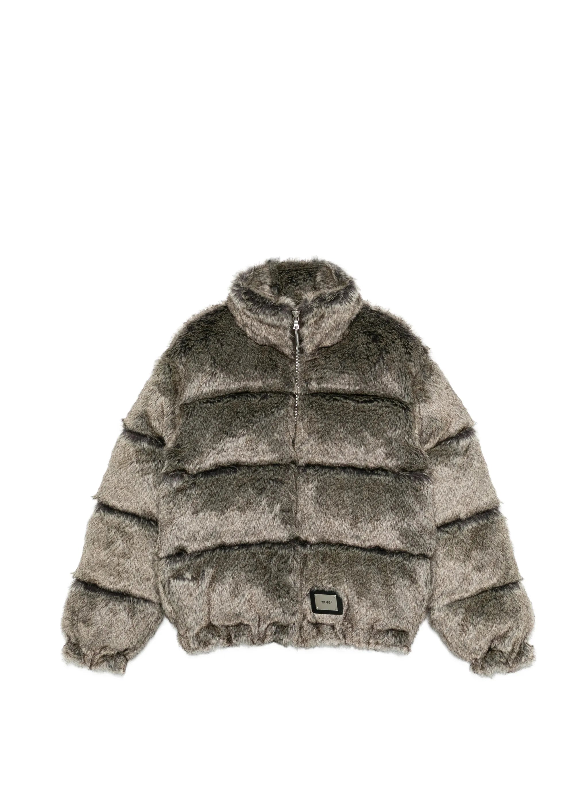 faux-fur bomber jacket