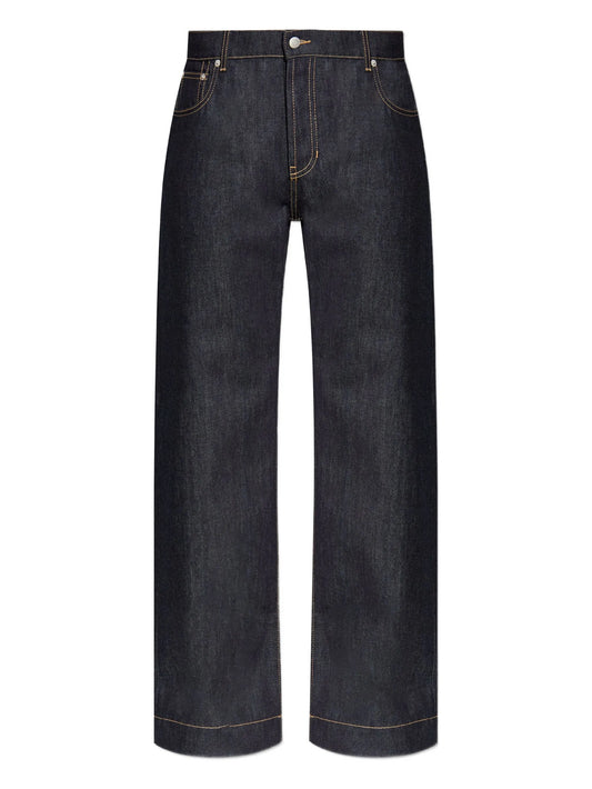 logo-patch jeans