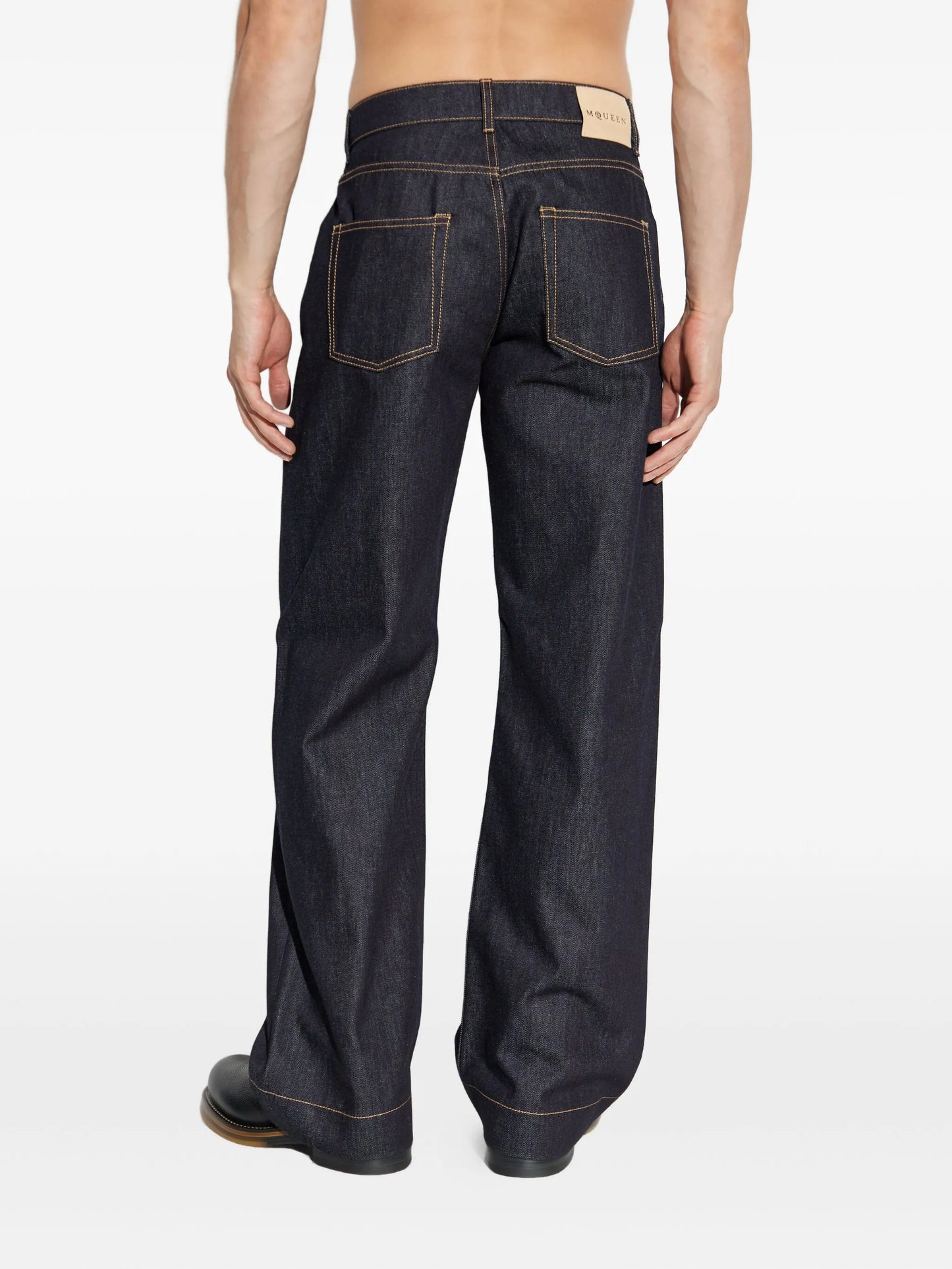 logo-patch jeans