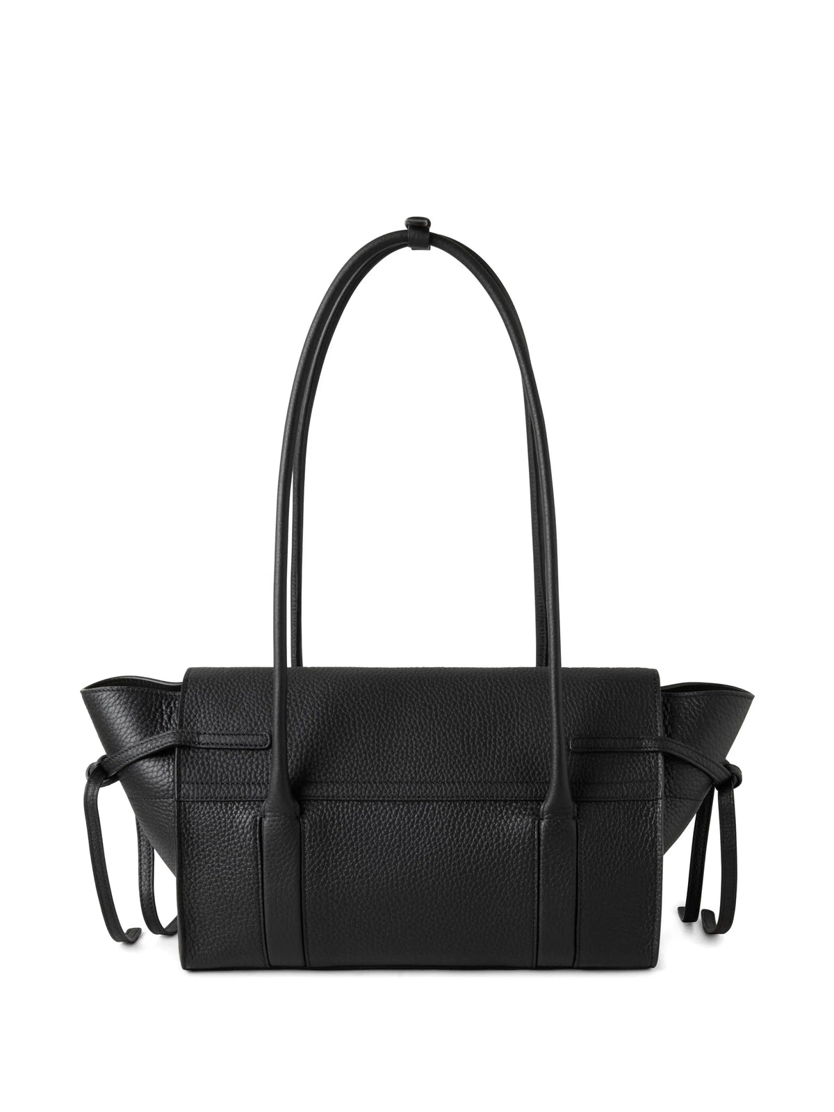 small soft Bayswater bag in black heavy grain