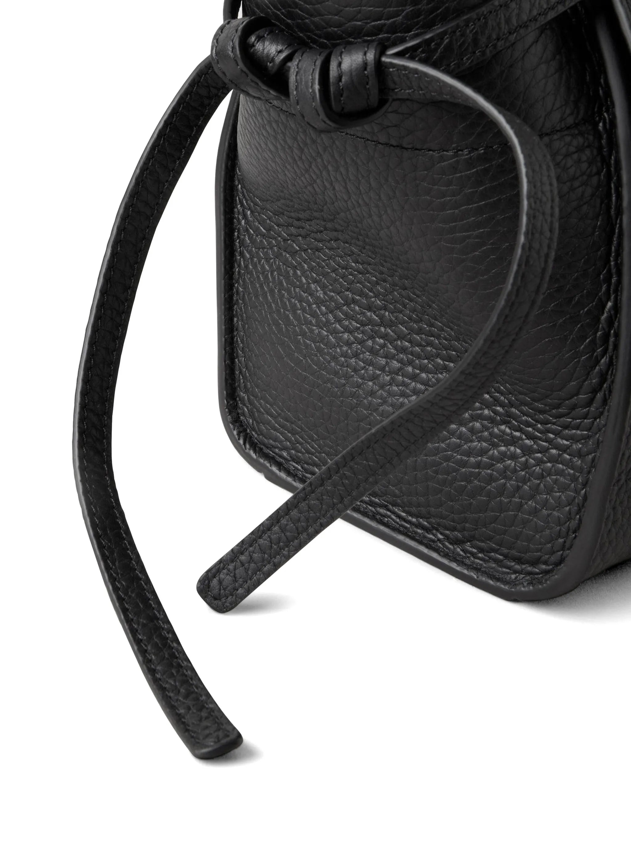 small soft Bayswater bag in black heavy grain