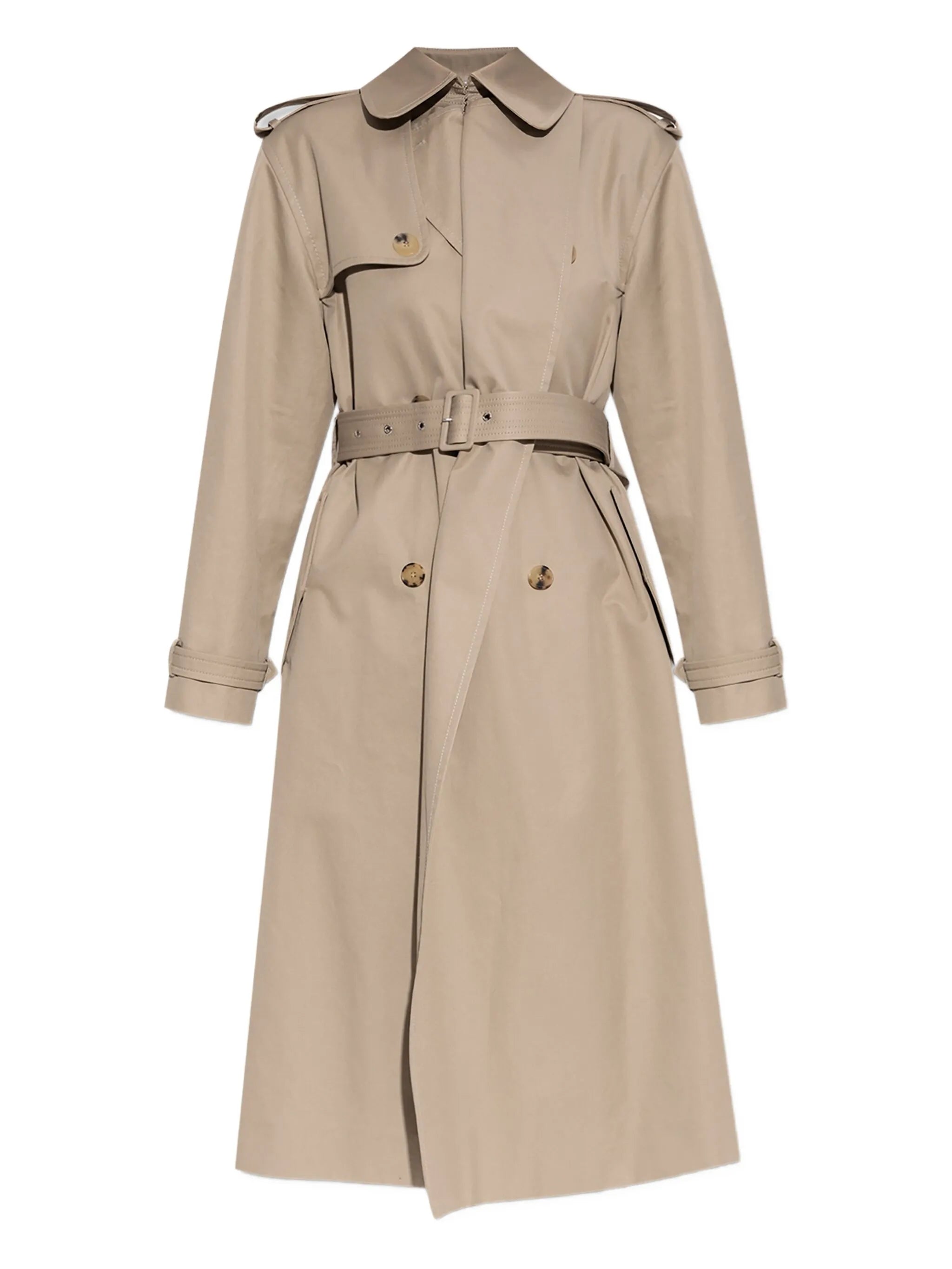 double-breasted trench coat