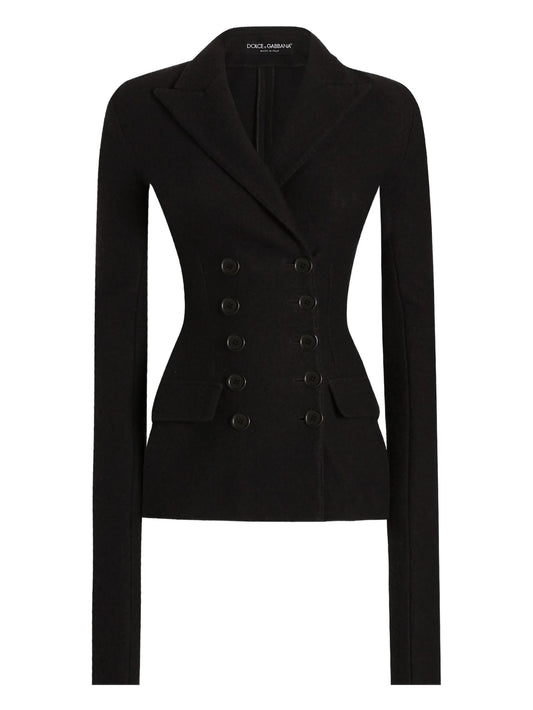 double-breasted fitted jacket