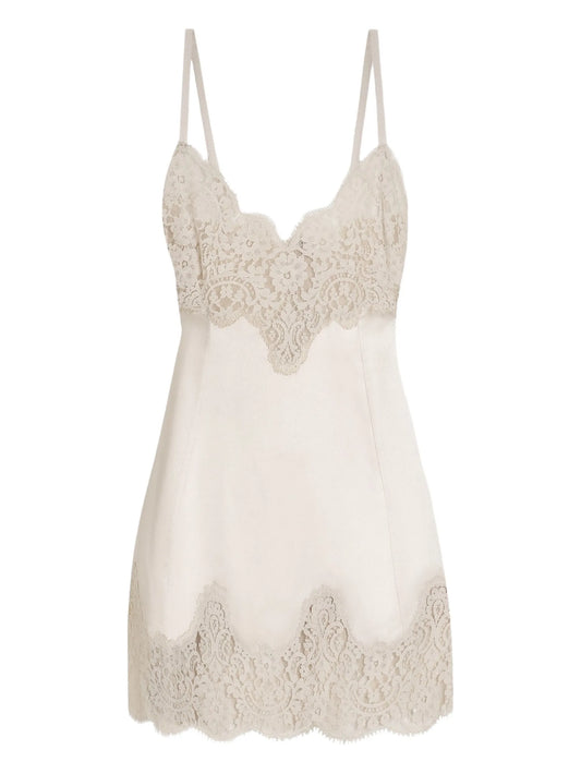 sleeveless slip mini dress