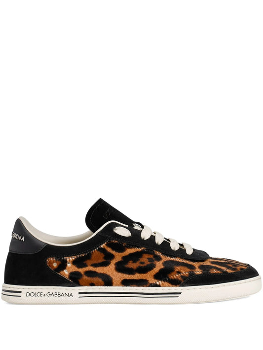 leopard-print sneakers