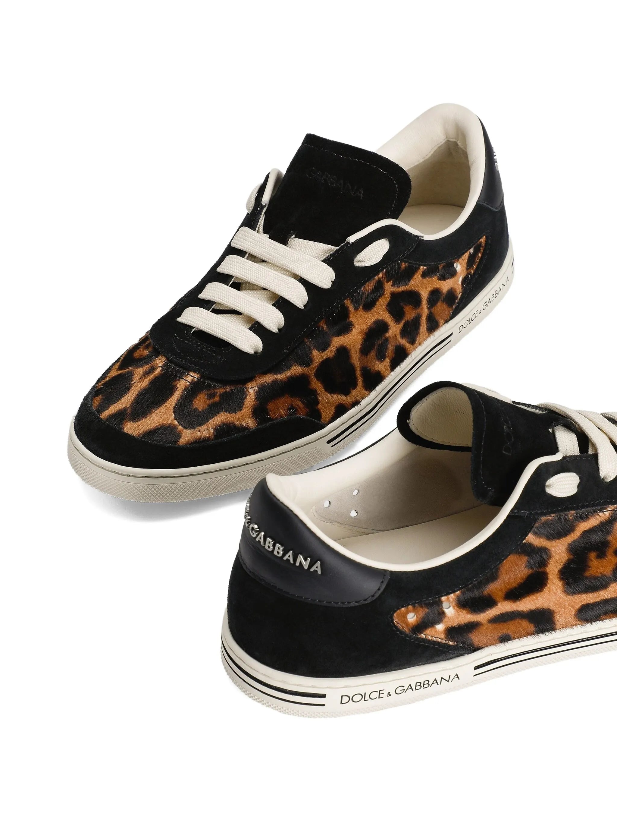 Saint Tropez leo-print light sneakers