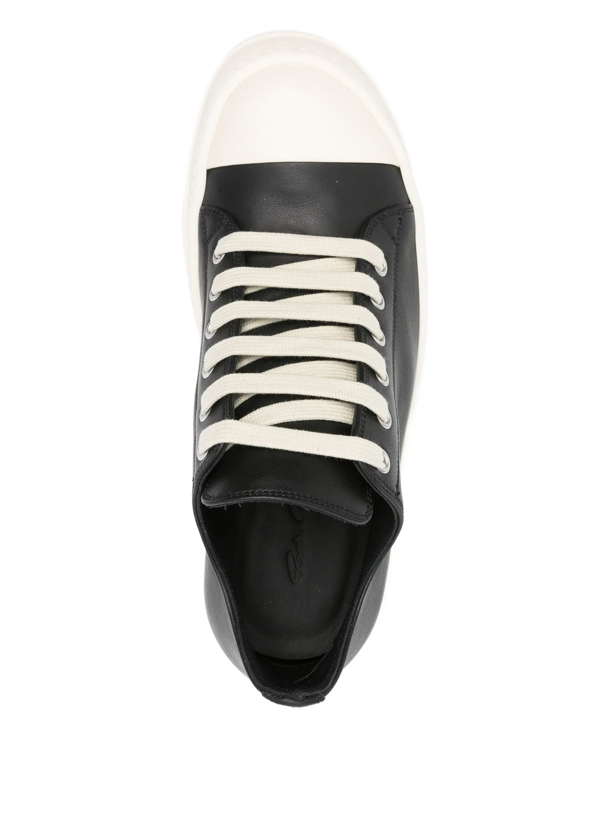 leather lace-up sneakers