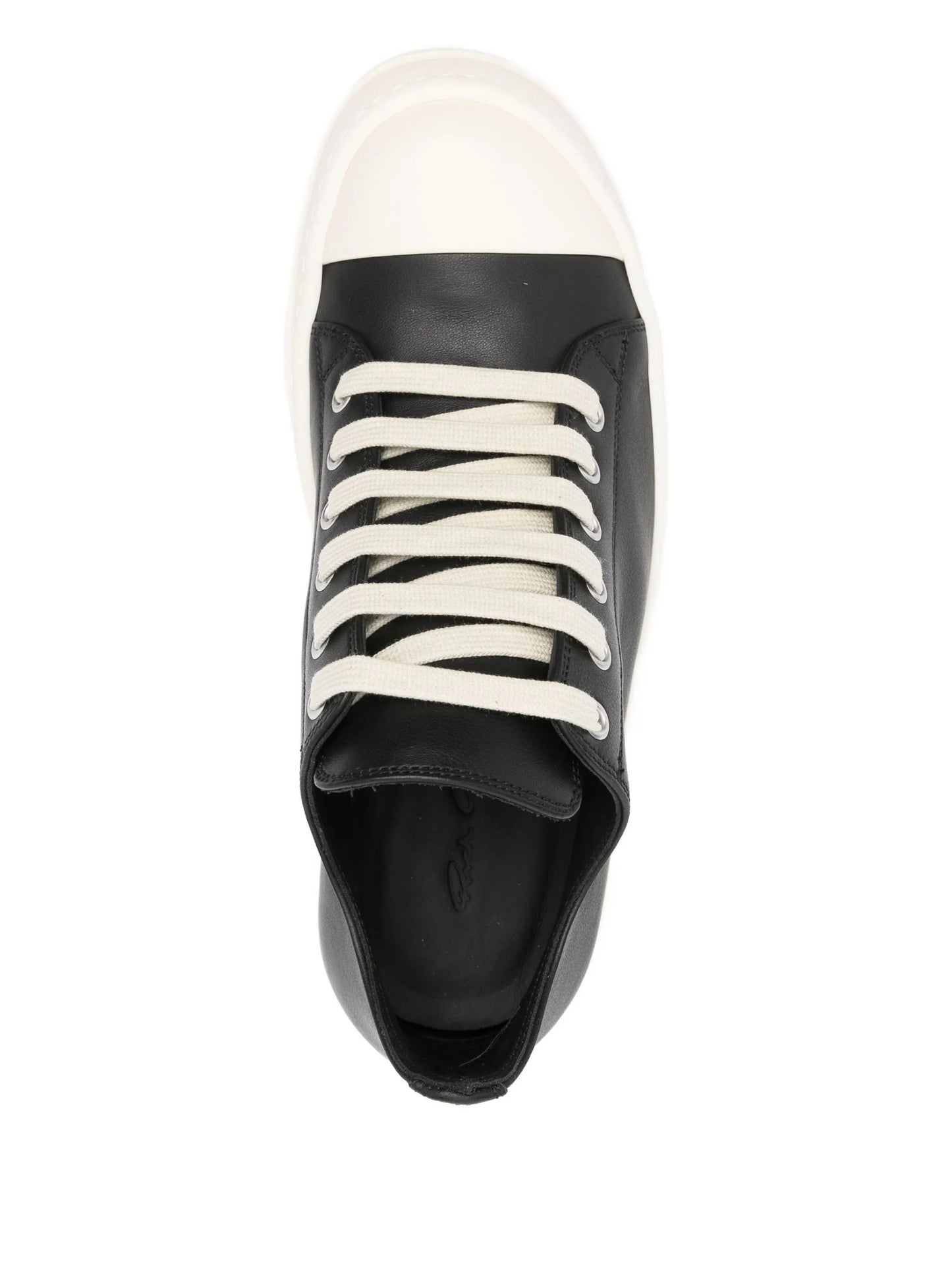 leather lace-up sneakers