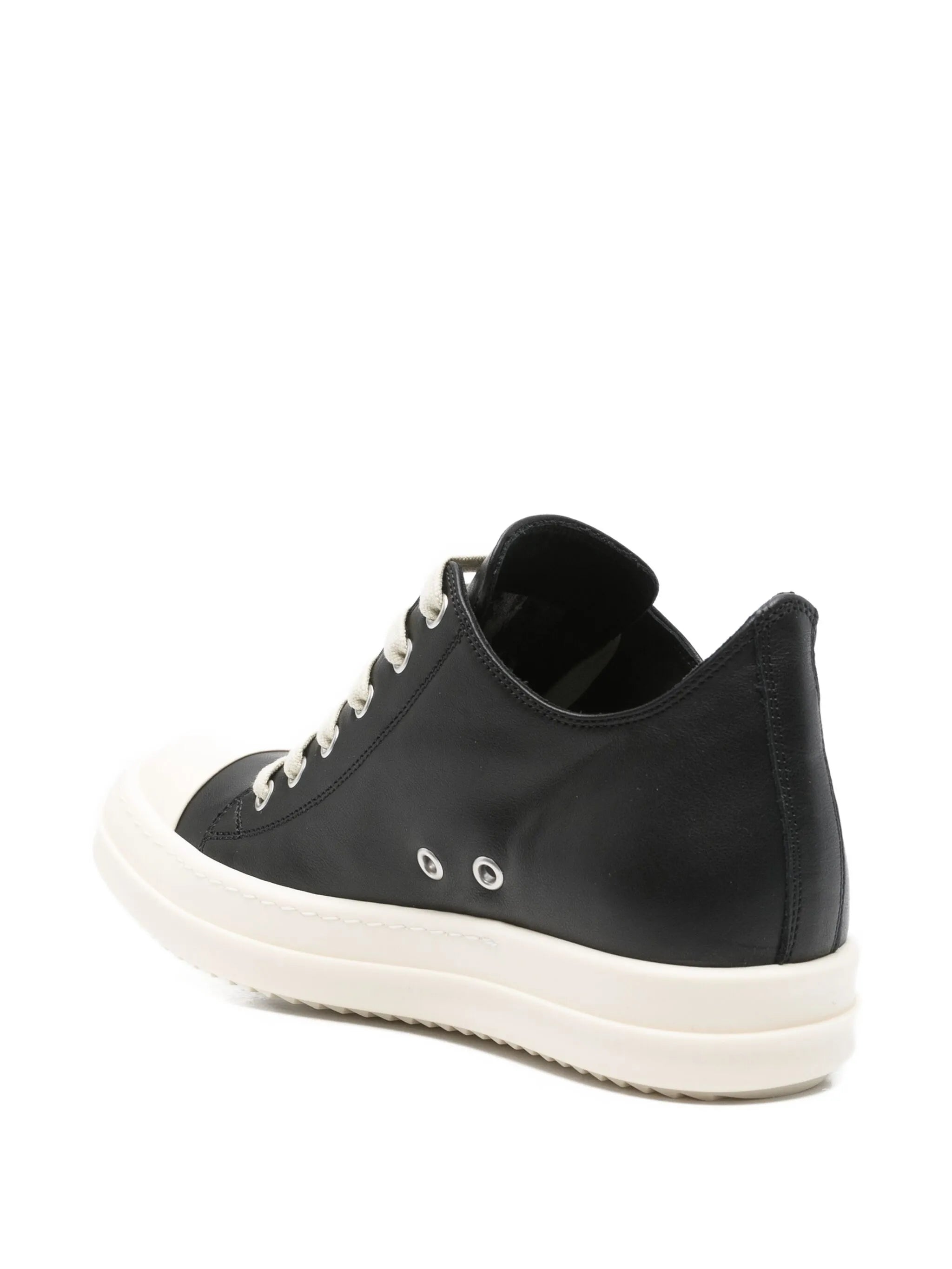 leather lace-up sneakers