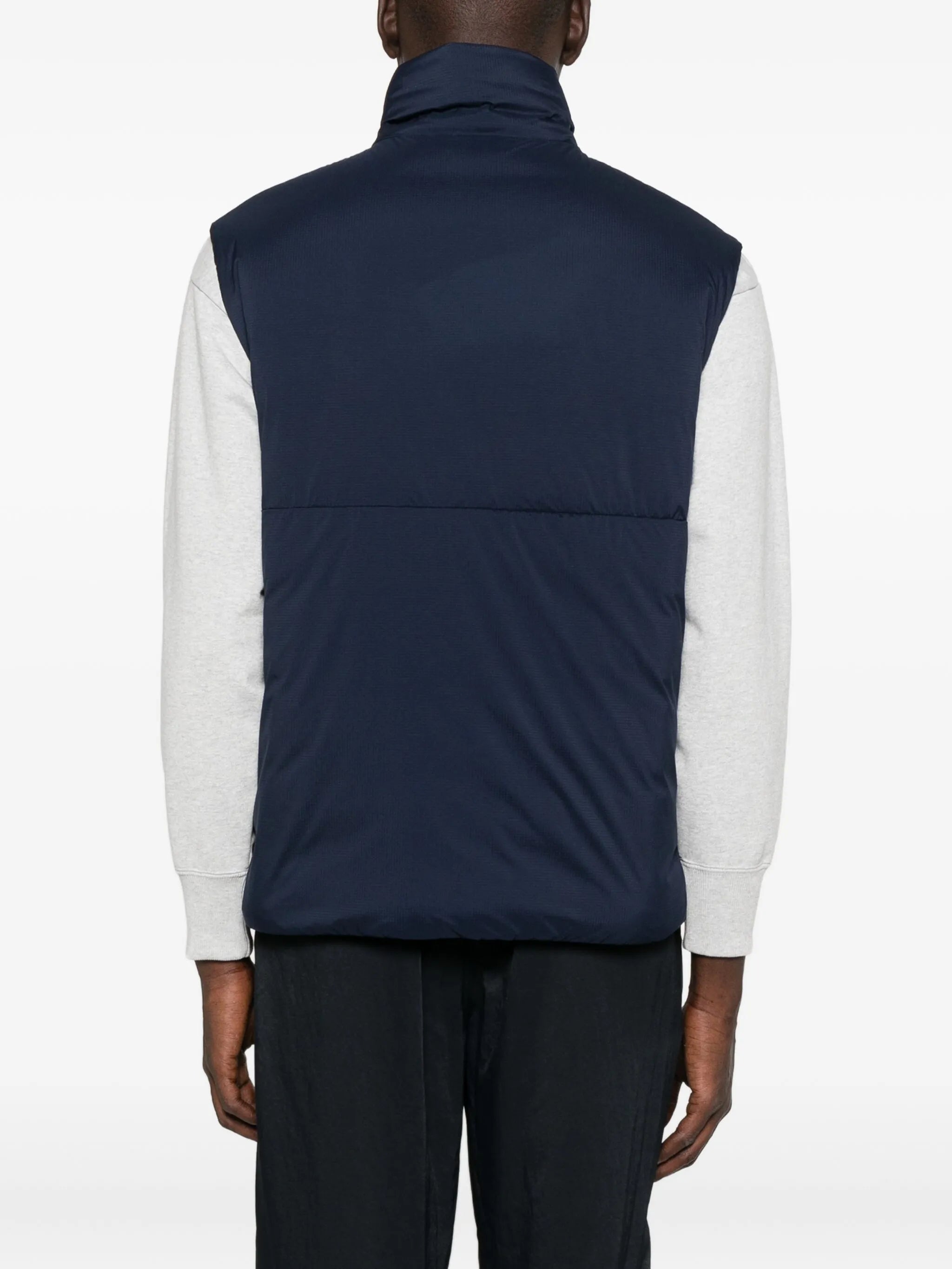 Lodge logo-patch quilted gilet